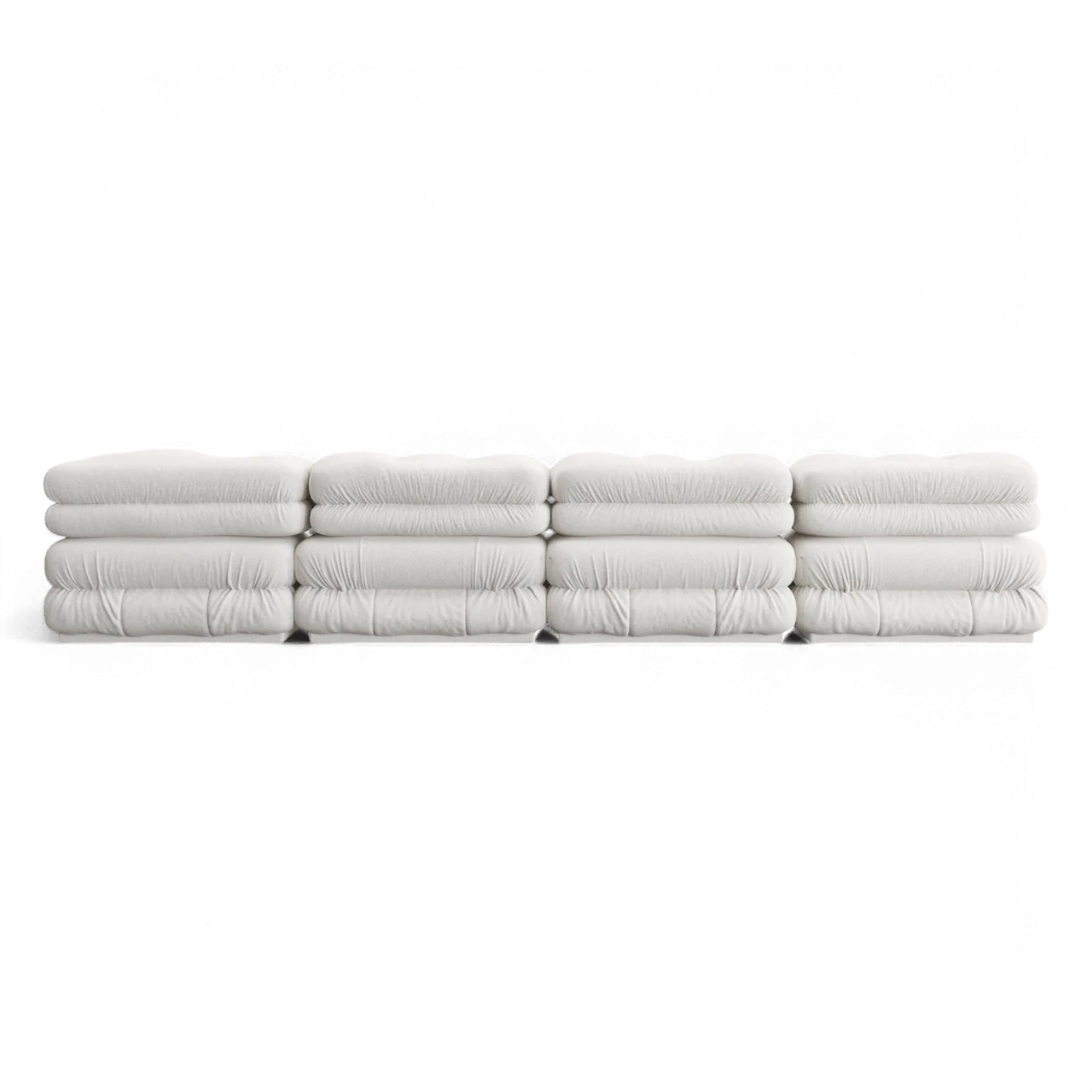 Cloud Sectional Sofa White Boucle - Image 4