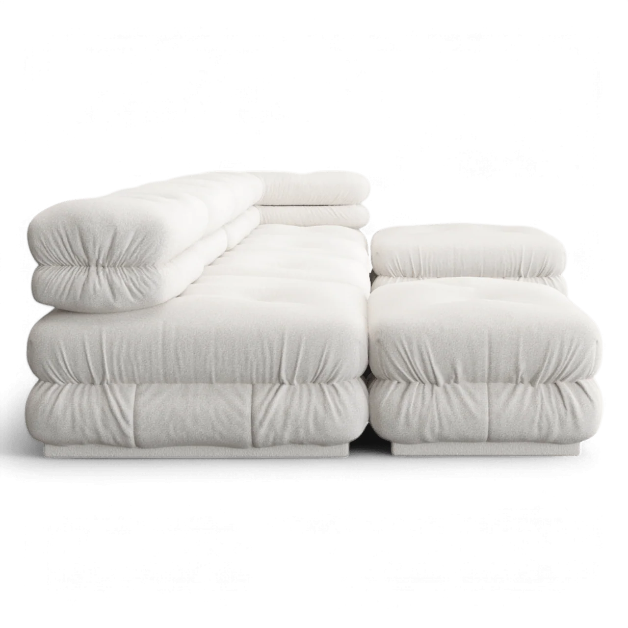 Cloud Sectional Sofa White Boucle - Image 2
