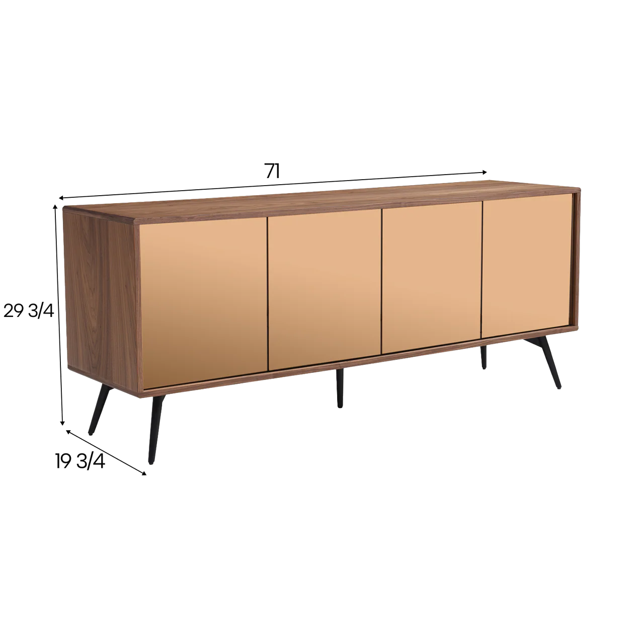Edan Buffet Walnut Bronze - Image 7