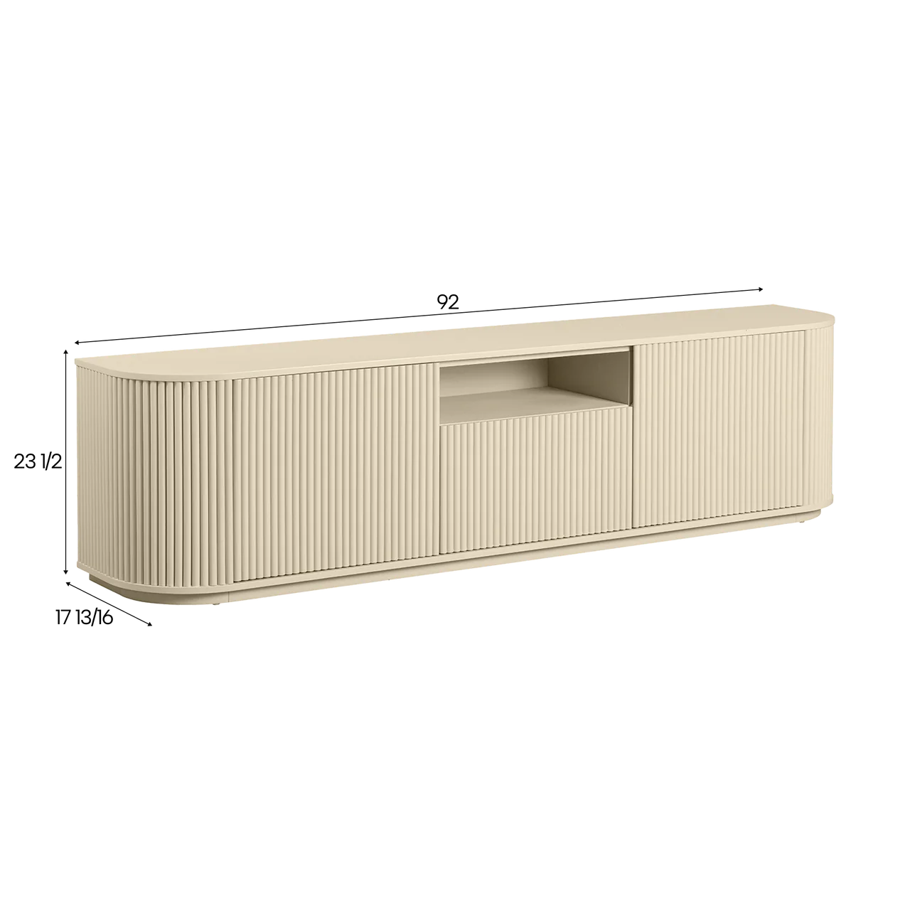 Oxford TV Stand Alabaster - Image 4