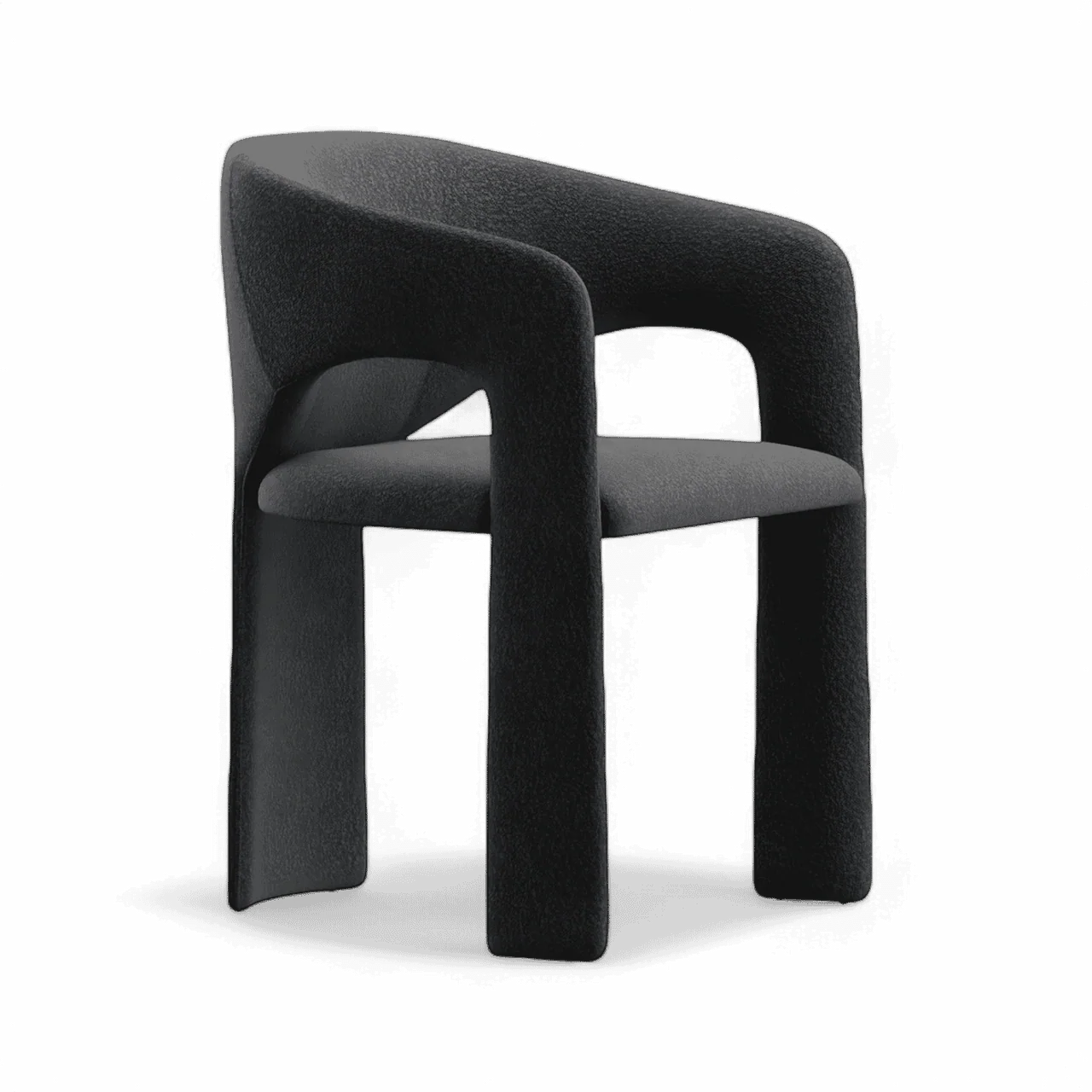 Aria Dining Chair Black Boucle - Image 6