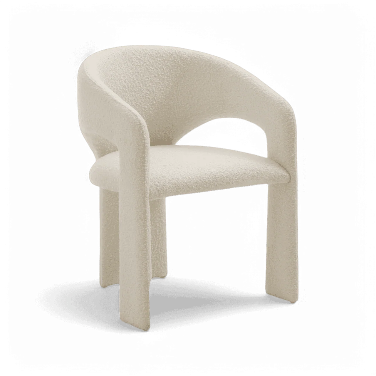 Aria Dining Chair White Boucle - Image 6