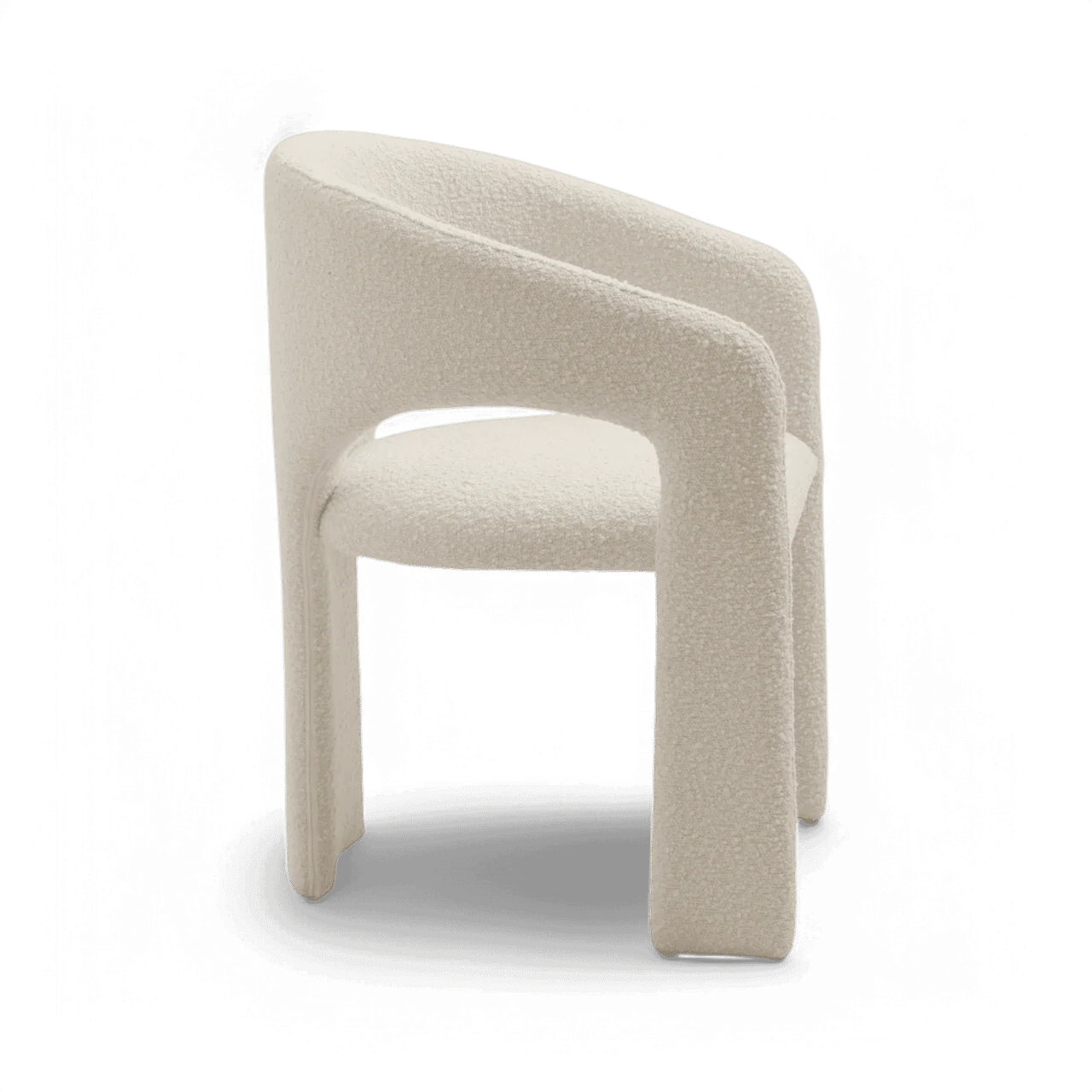 Aria Dining Chair White Boucle - Image 3