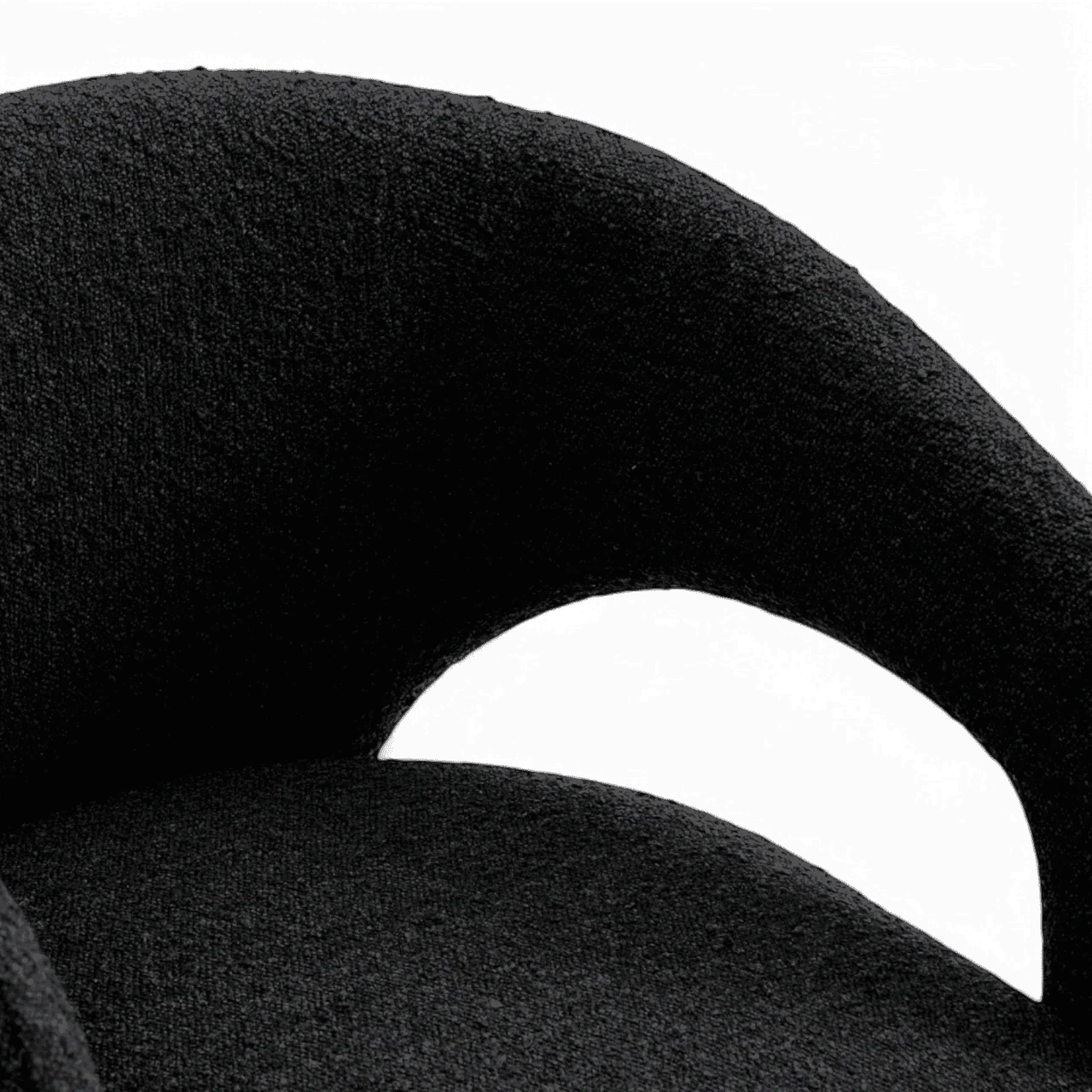 Aria Dining Chair Black Boucle - Image 4
