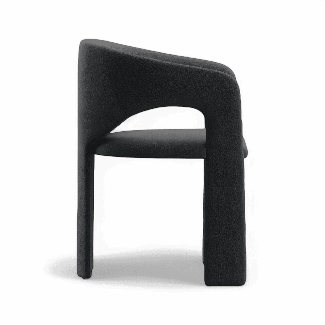 Aria Dining Chair Black Boucle - Image 2
