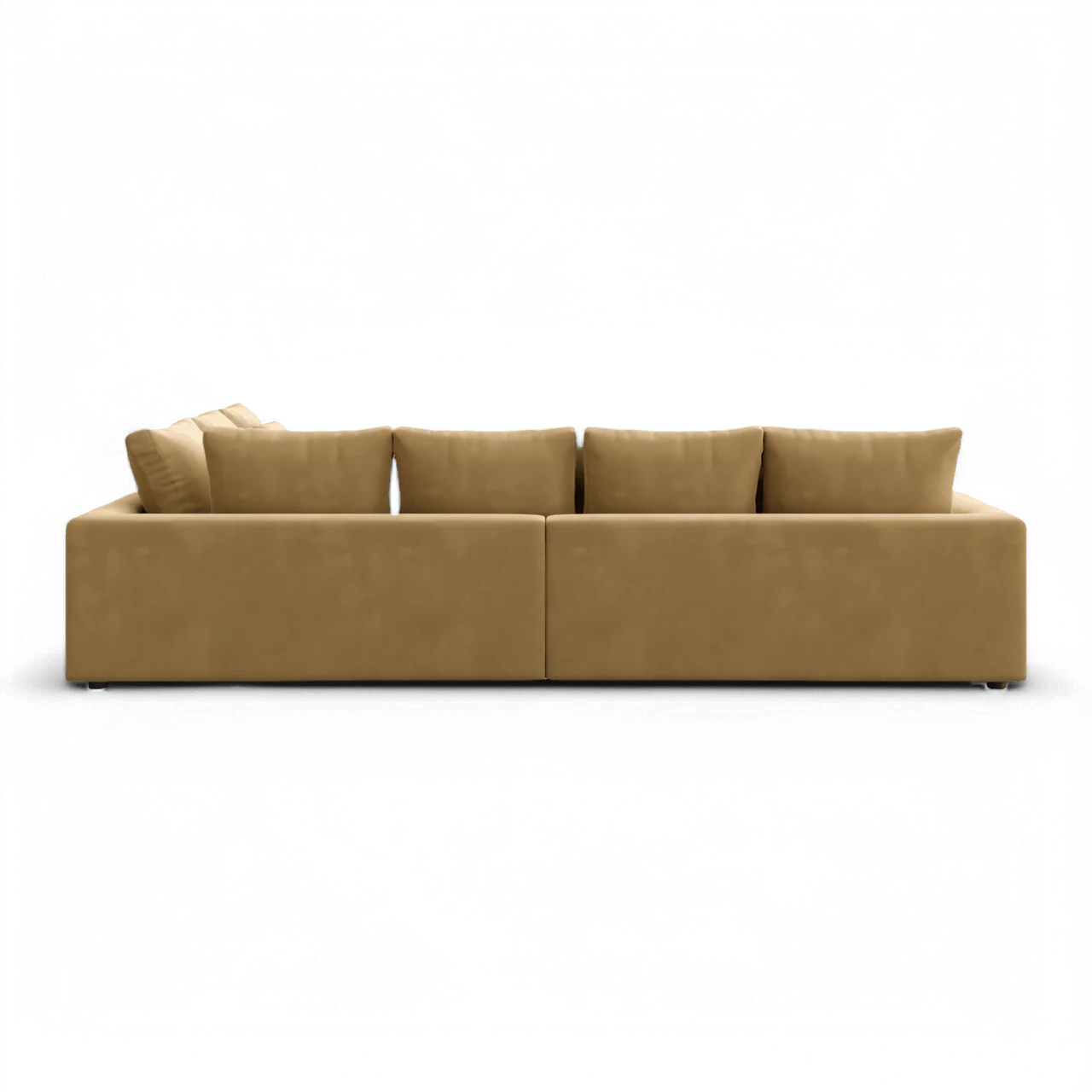 Gianni Sectional Sofa Camel Velvet - Image 5