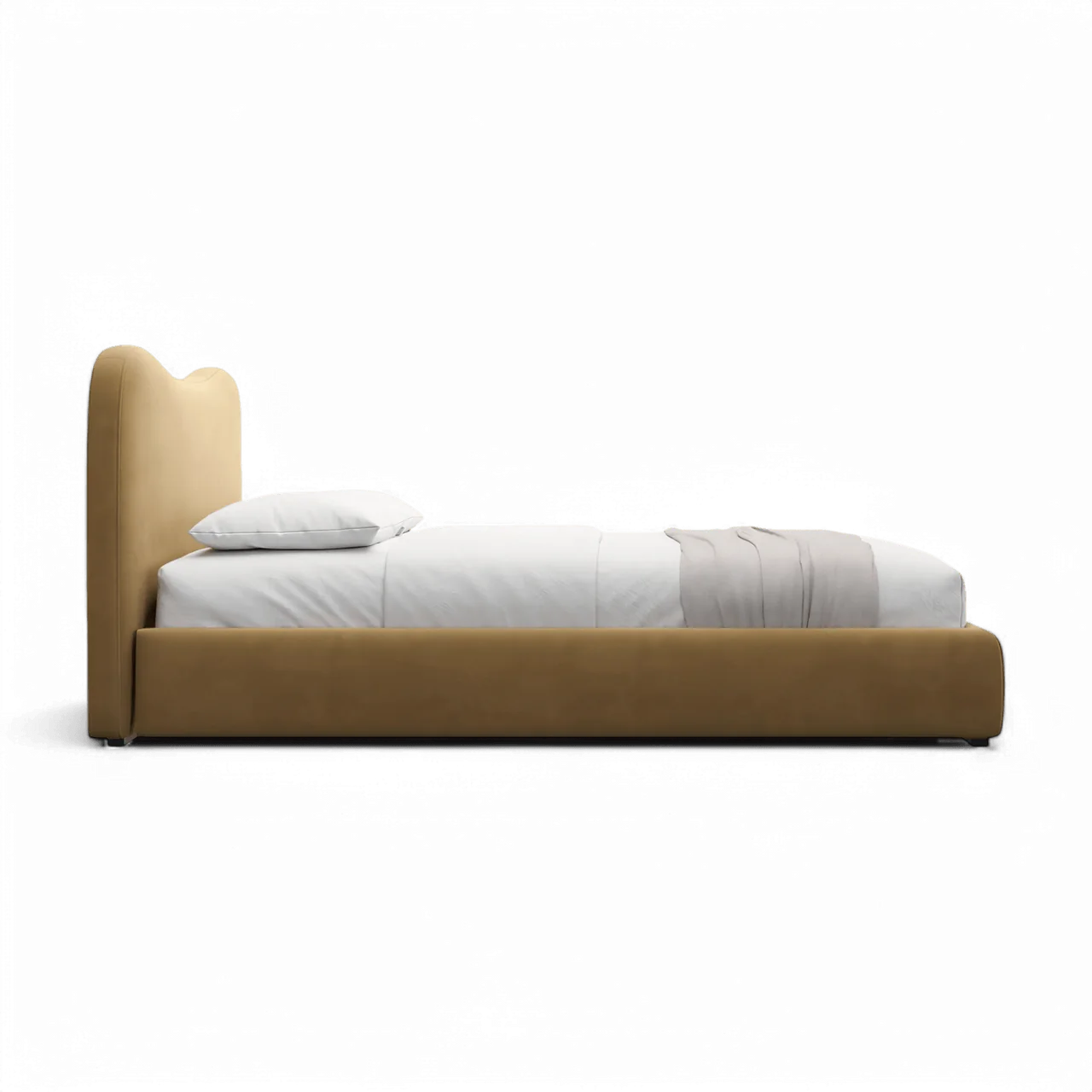 Nido Bed Camel Velvet - Image 4