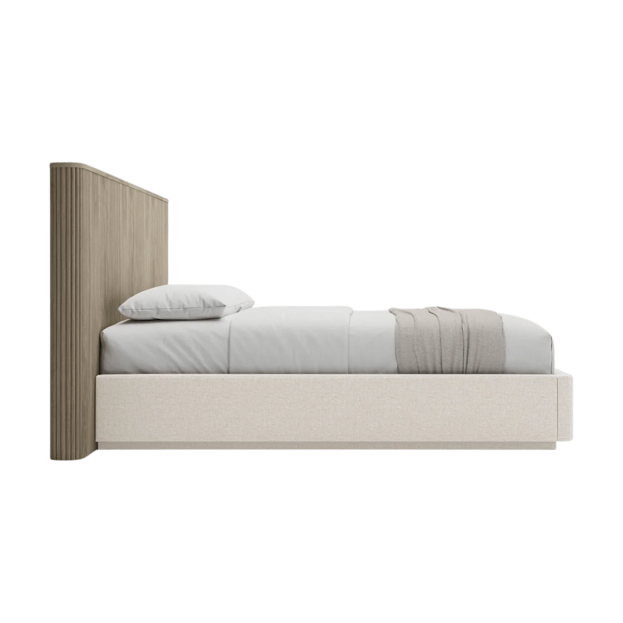 Oxford Bed Greige Oak - Image 2
