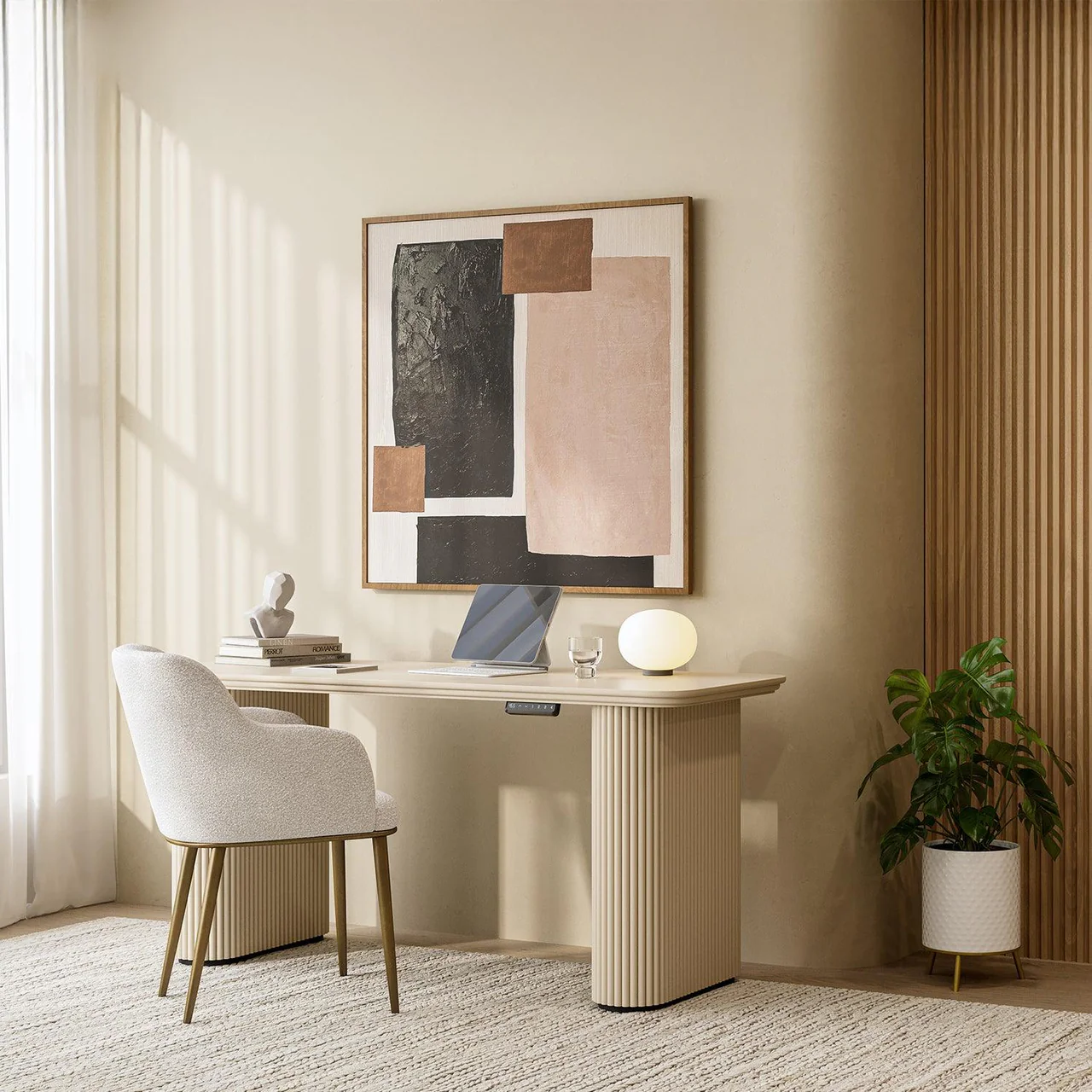 Jade Dining Chair White Boucle - Image 5