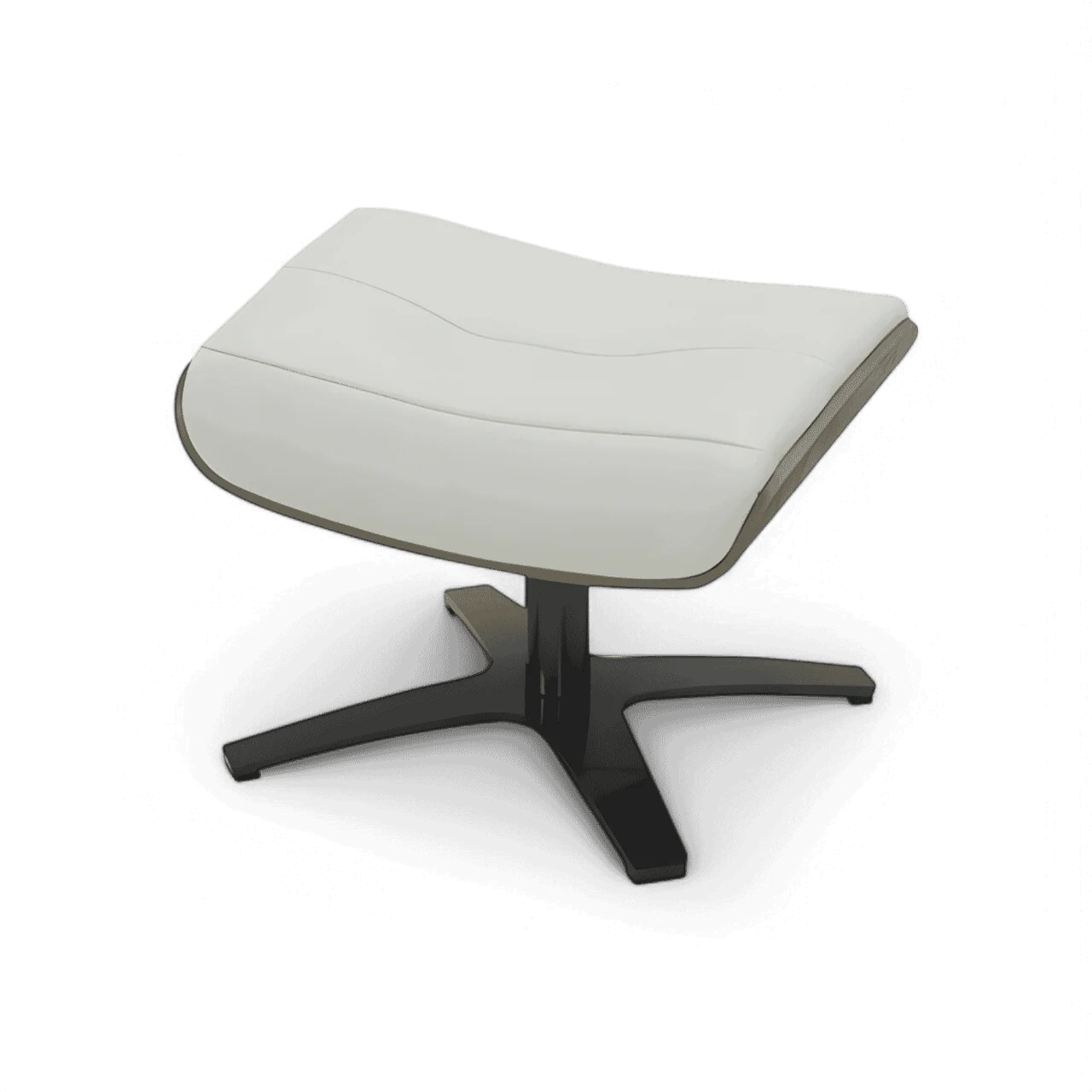 Rowen Ottoman White Gray - Image 3