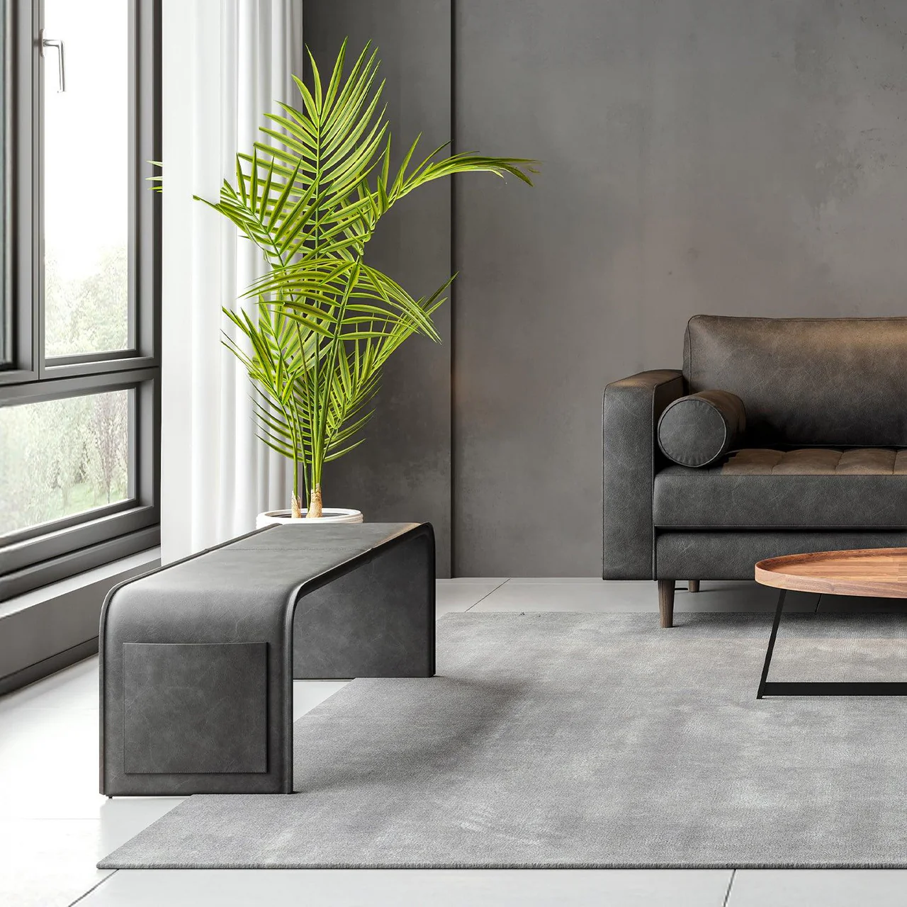 Sienna Bench Gray - Image 4