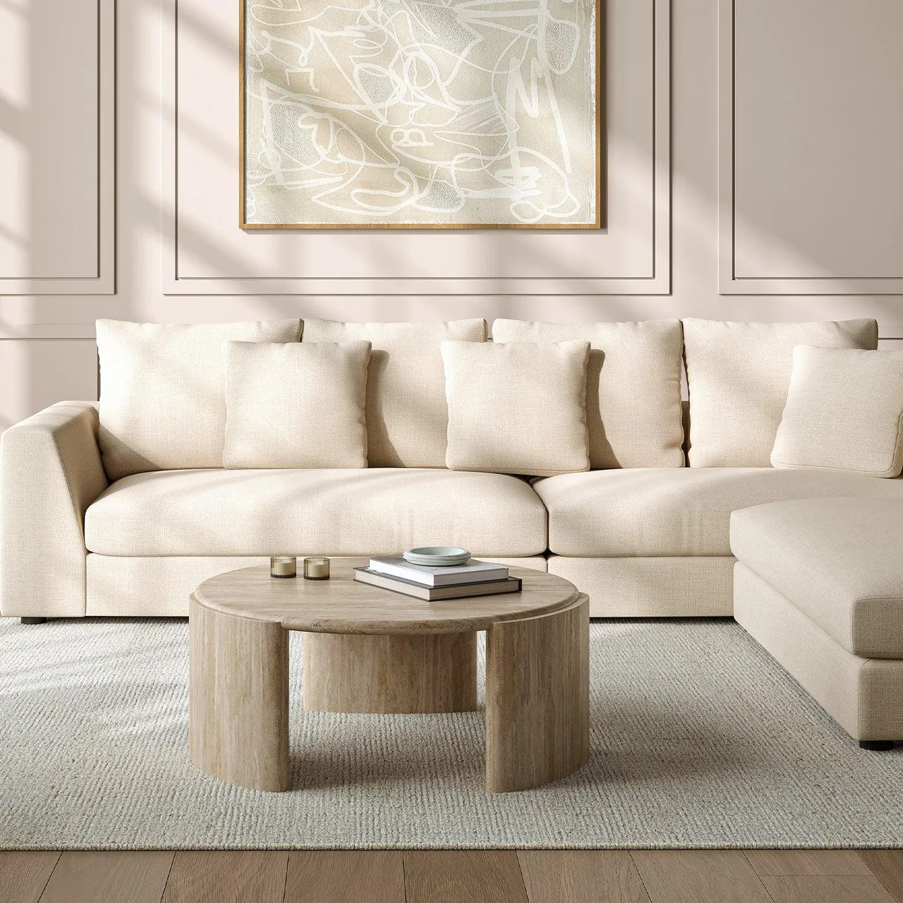 Terra Coffee Table Travertine - Image 3