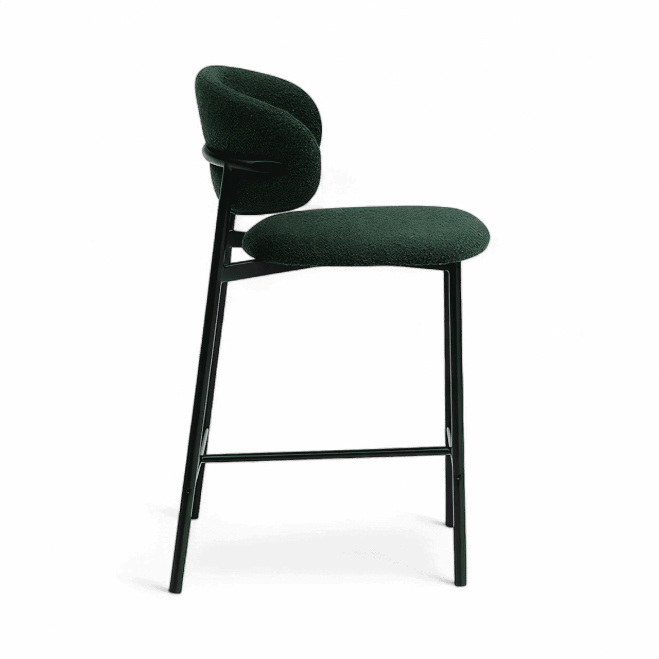 Zoya Counter Stool Green Boucle - Image 3