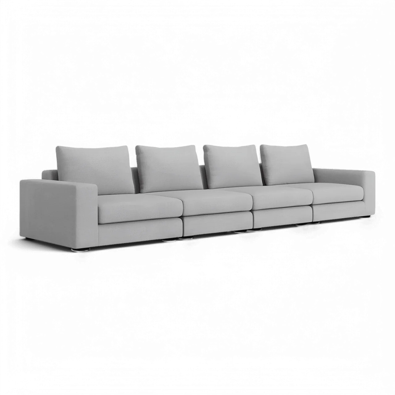 Braxton 4-Piece Sofa Gray - Image 4