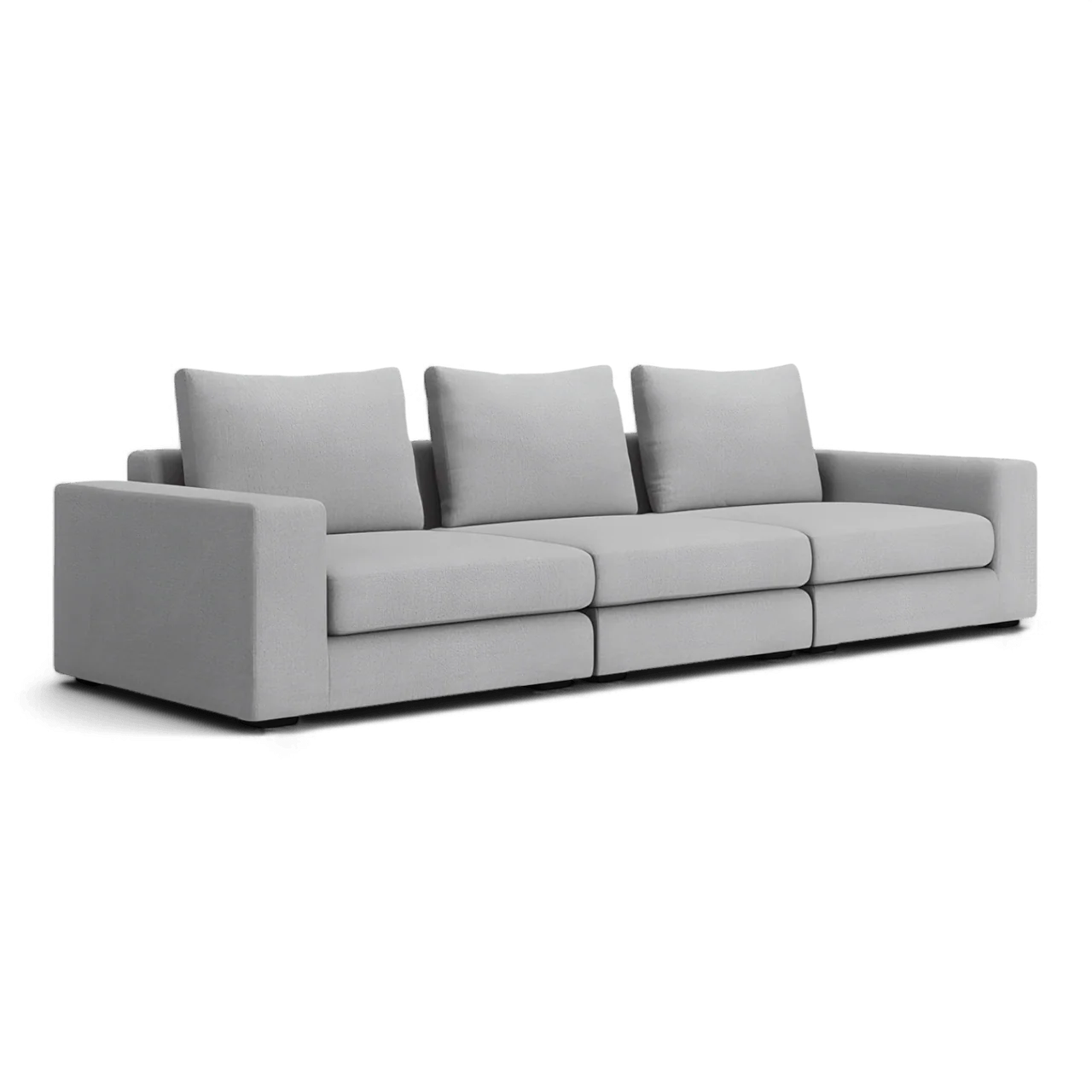 Braxton 3-Piece Sofa Gray - Image 3