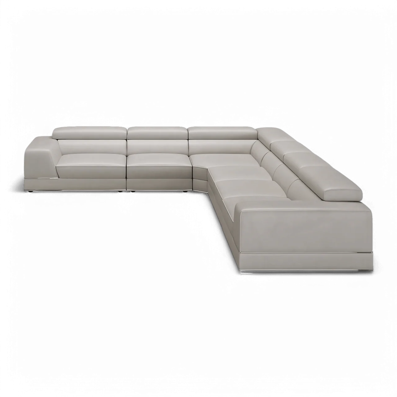 Amadeo Extended Modular Sectional Sofa Light Gray - Image 4