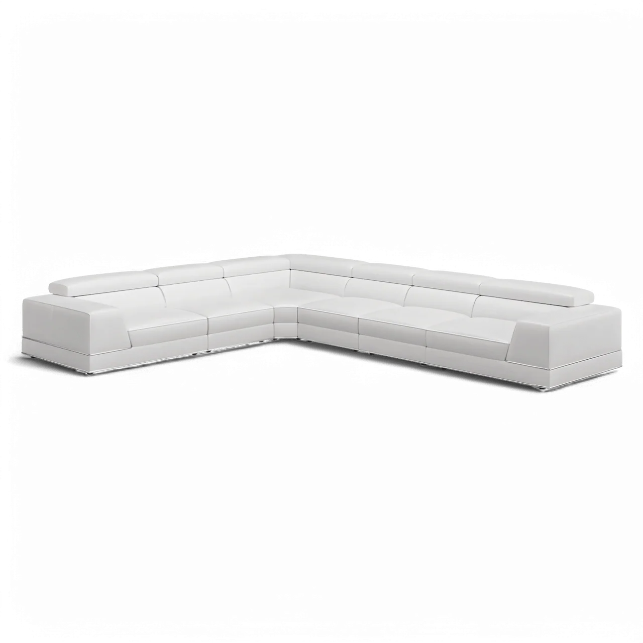 Amadeo Extended Modular Sectional Sofa White - Image 4