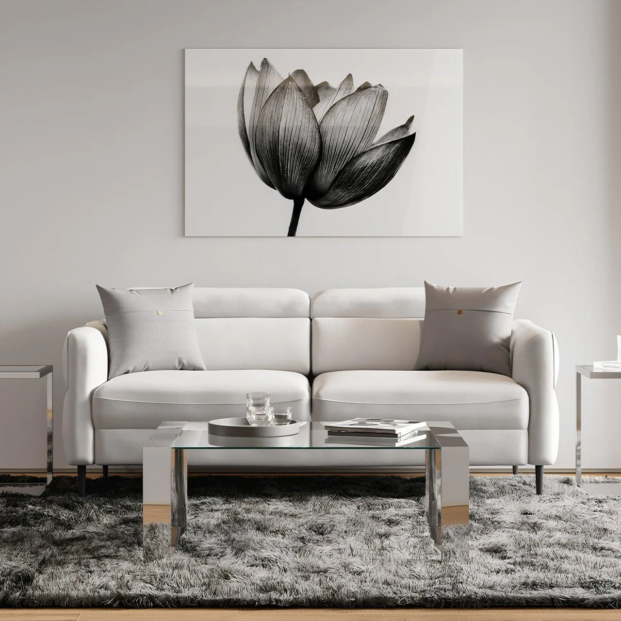 Luca 3 Seater Sofa White - Image 3