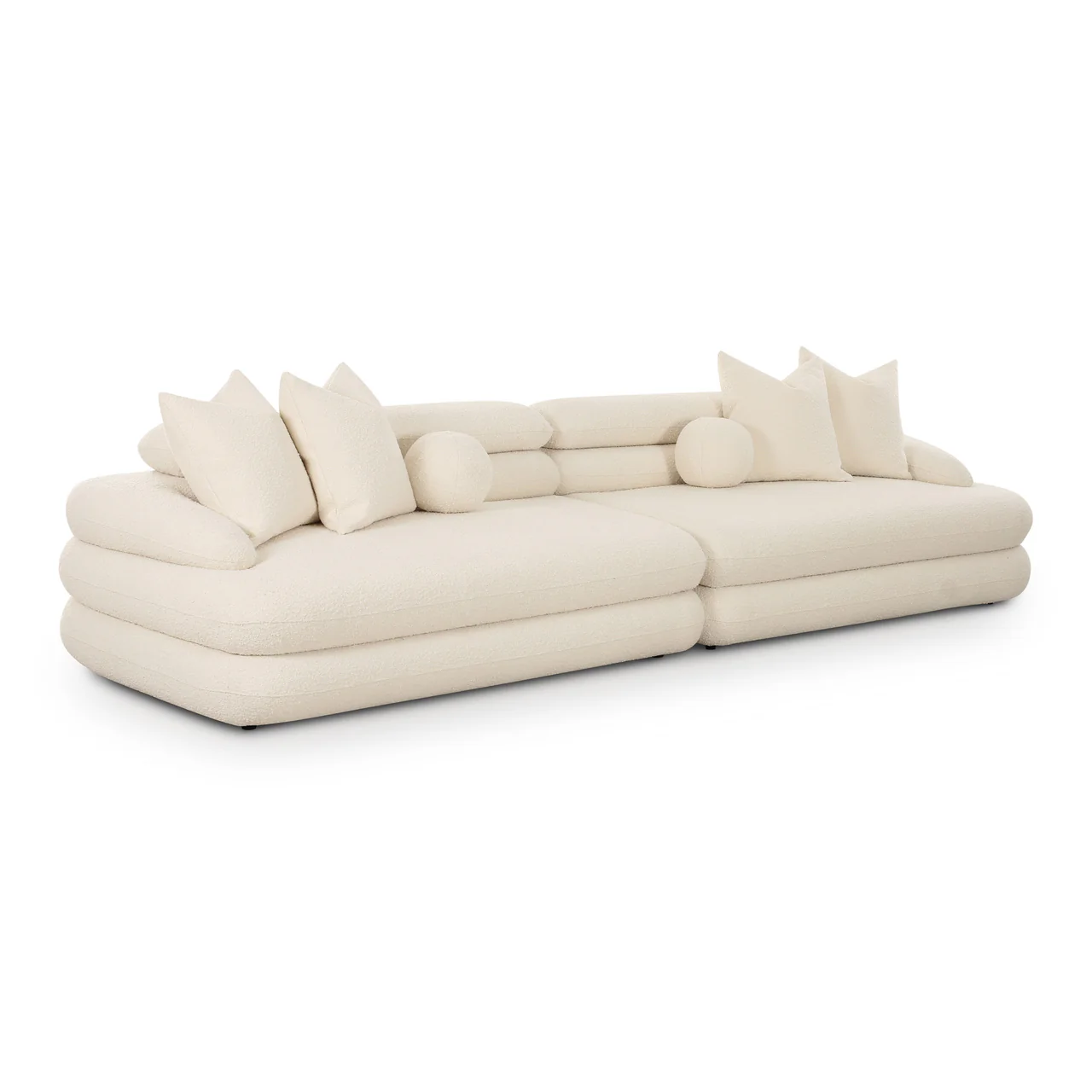 Niko Cream Boucle Modular Sofa - Image 3