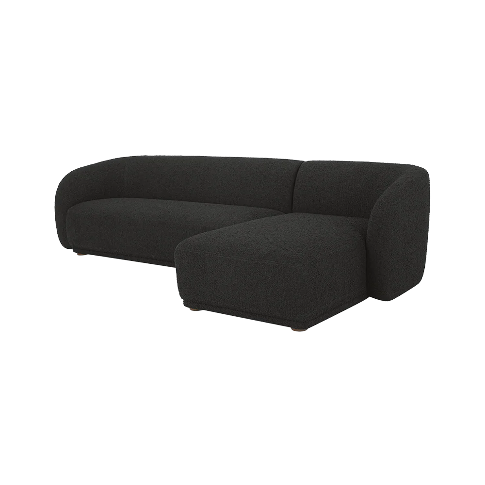 Nomad Black Boucle Sectional - Image 2