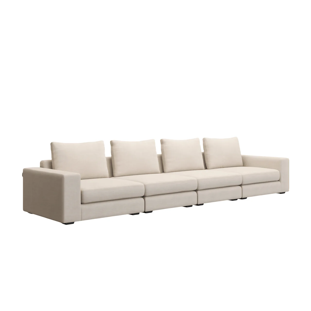 Braxton 4-Piece Sofa Cream - Image 3