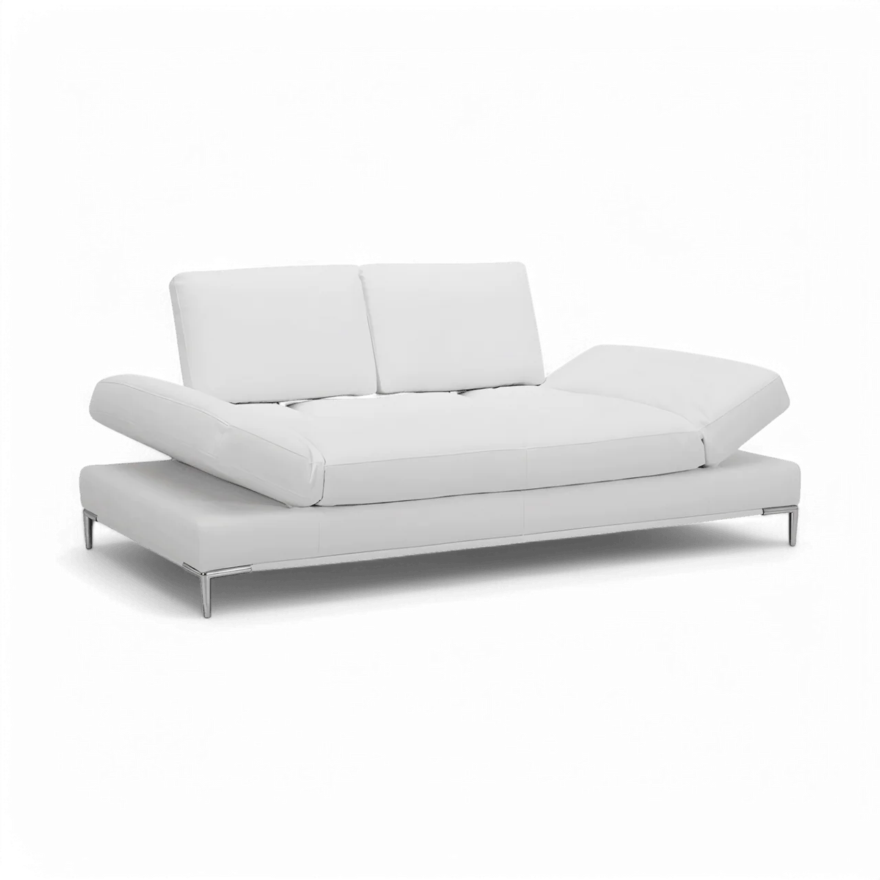 Livio 2 Seater Sofa White - Image 2