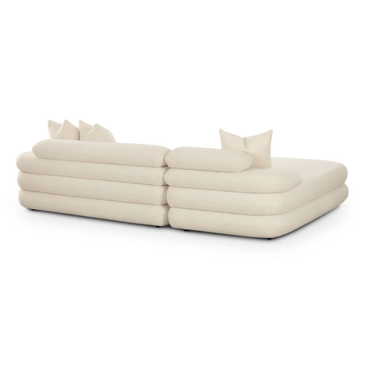 Niko Cream Boucle Modular LAF Sectional - Image 3