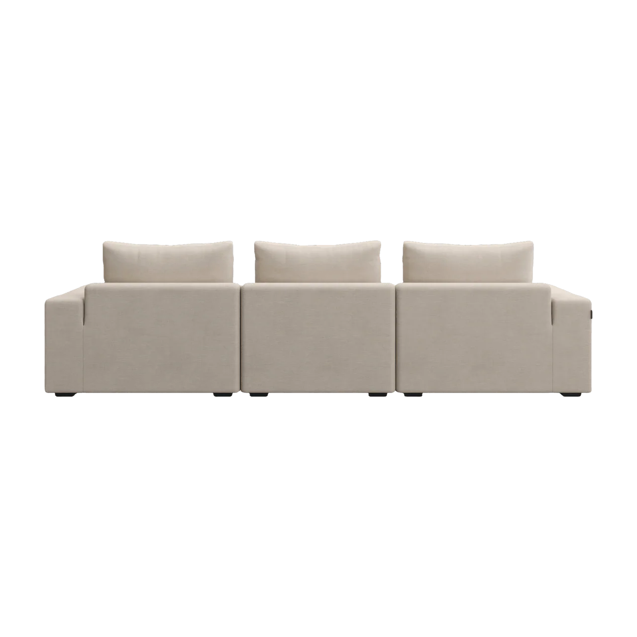 Braxton 3-Piece Sofa Cream - Image 2