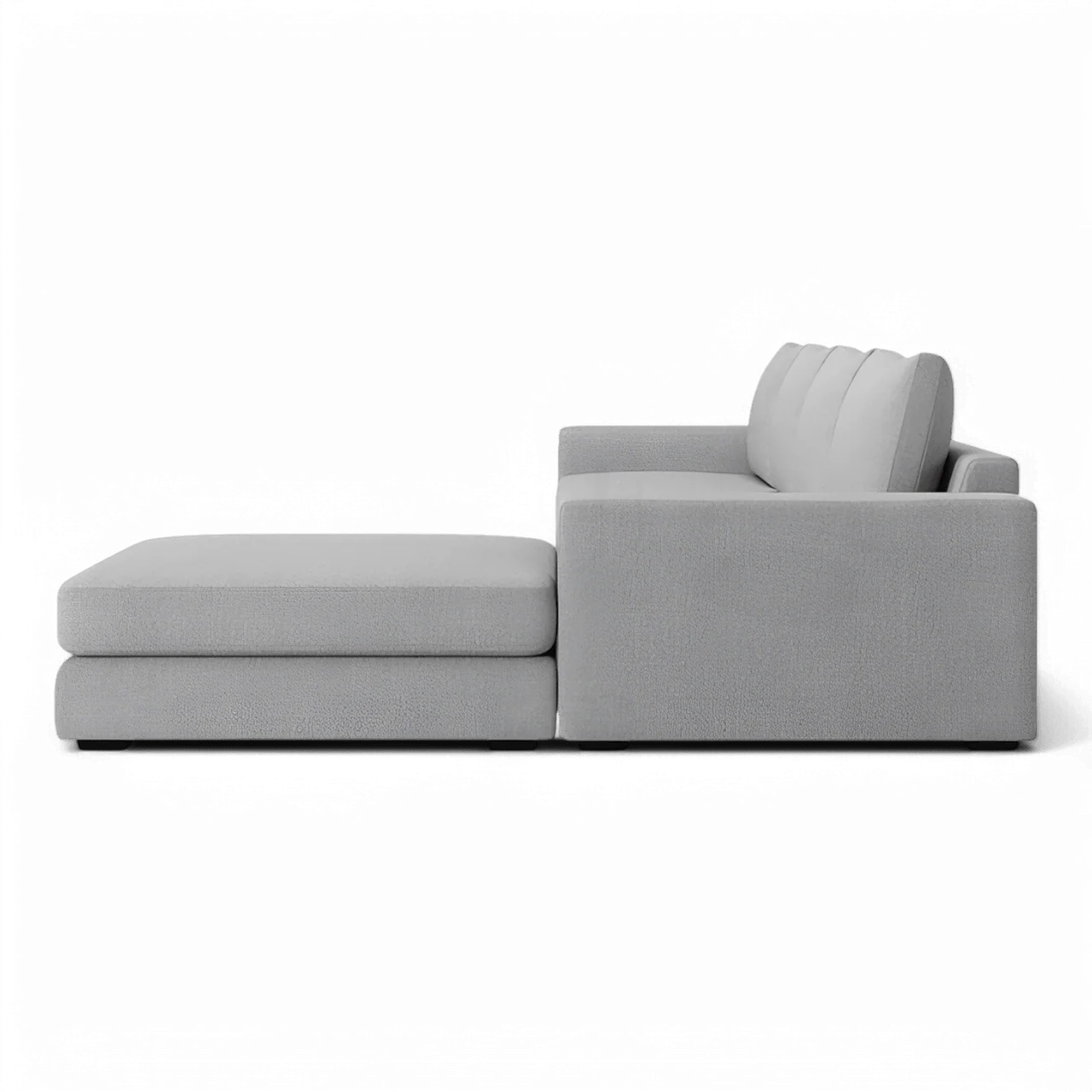 Braxton Large Sectional Sofa Gray - Image 2