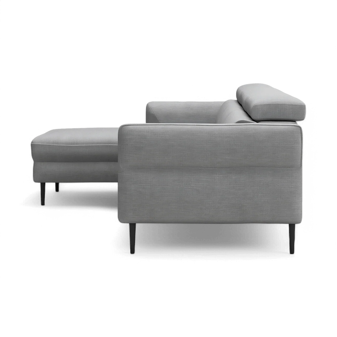 Luca Left Sectional Sofa Light Gray - Image 5