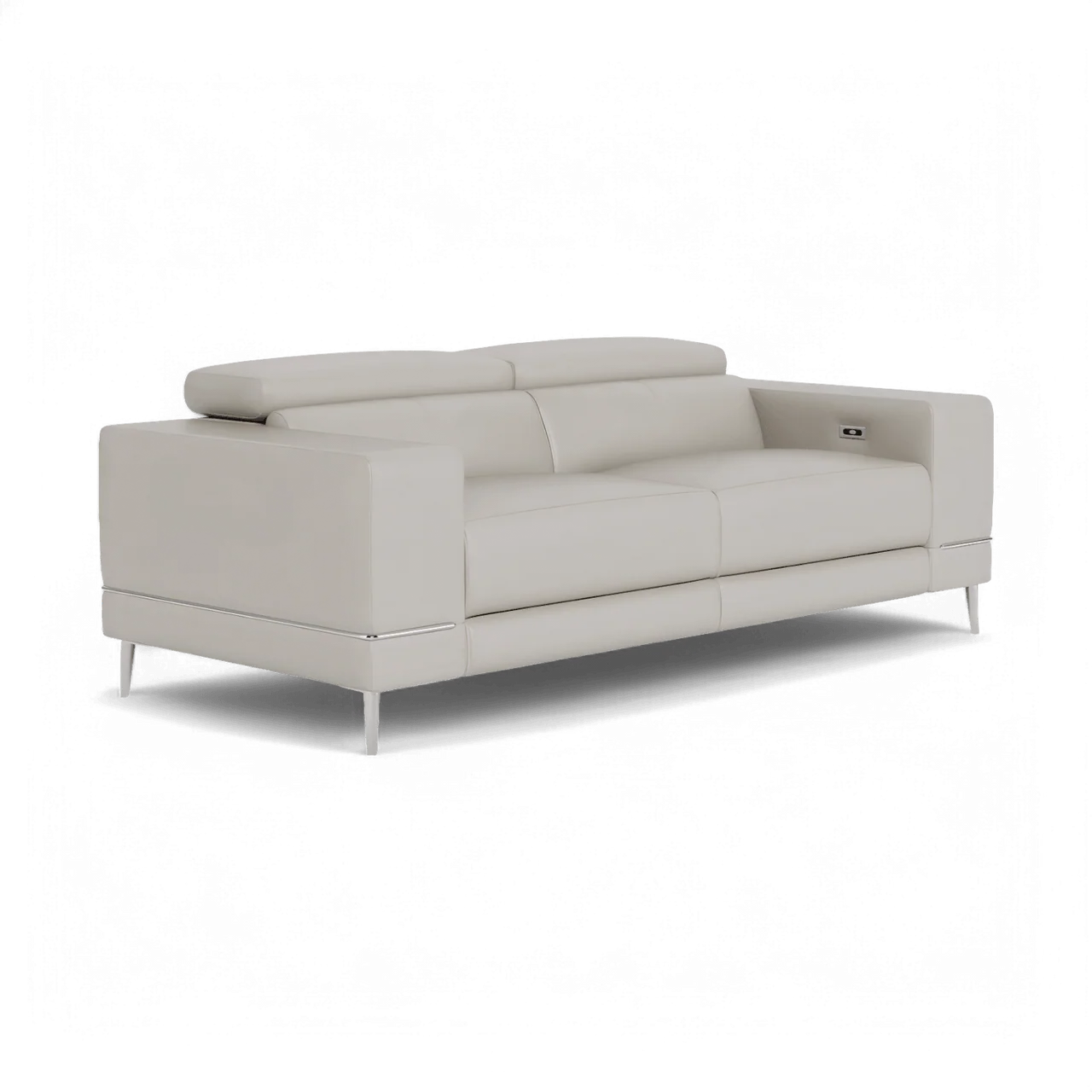 Bergamo Power Motion Sofa Light Gray - Image 7