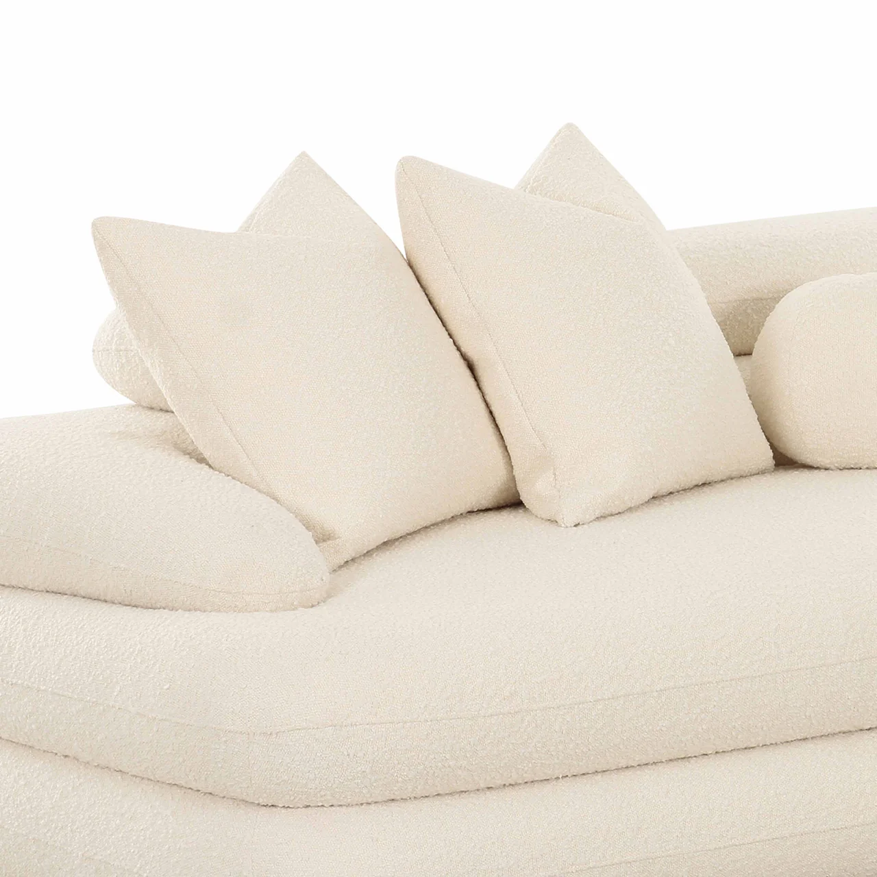 Niko Cream Boucle Modular LAF Sectional - Image 2