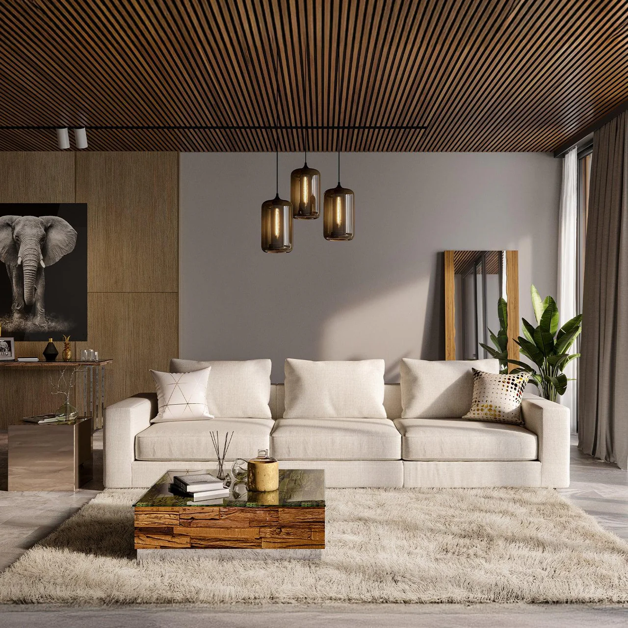Braxton 3-Piece Sofa Cream - Image 4