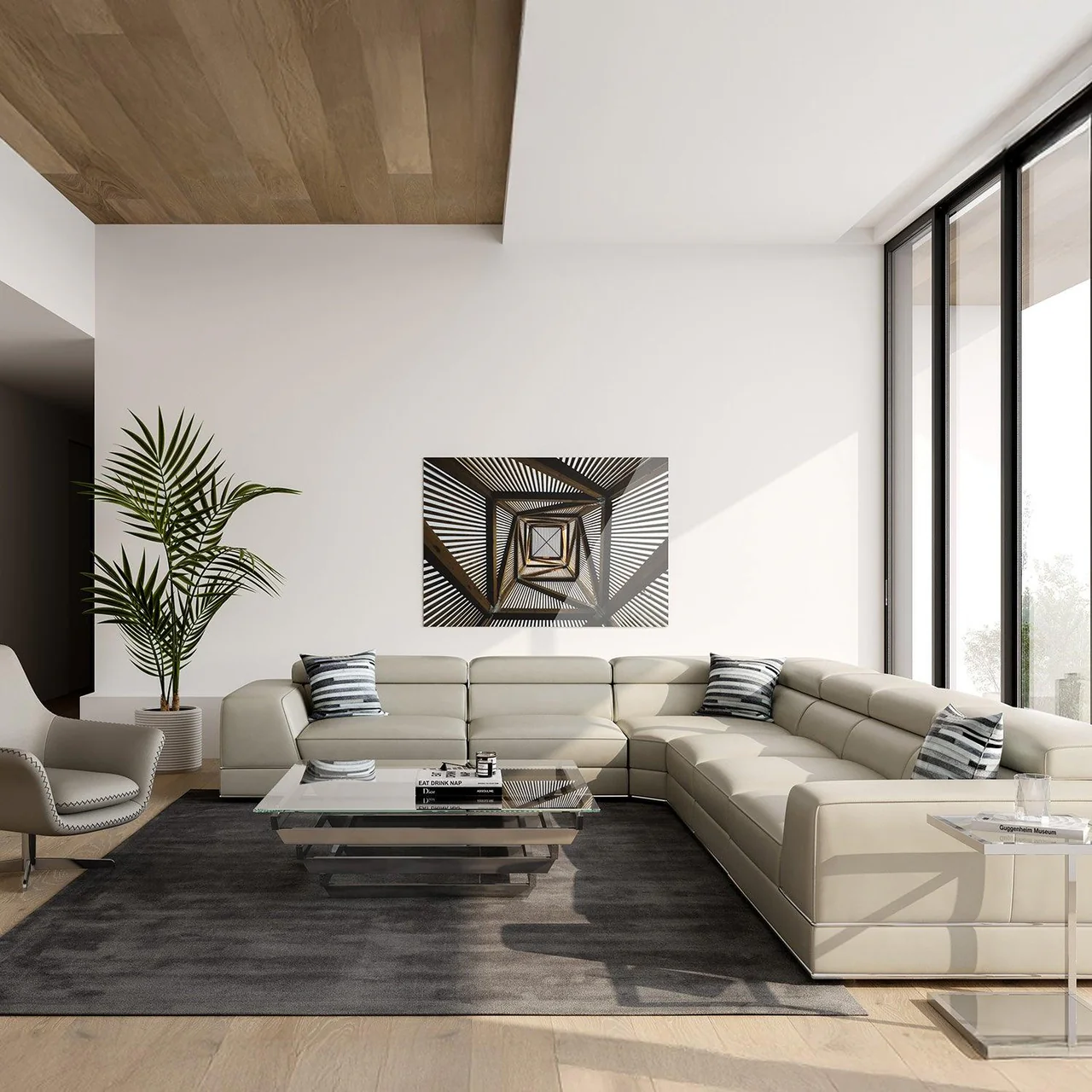Amadeo Extended Modular Sectional Sofa Light Gray - Image 5