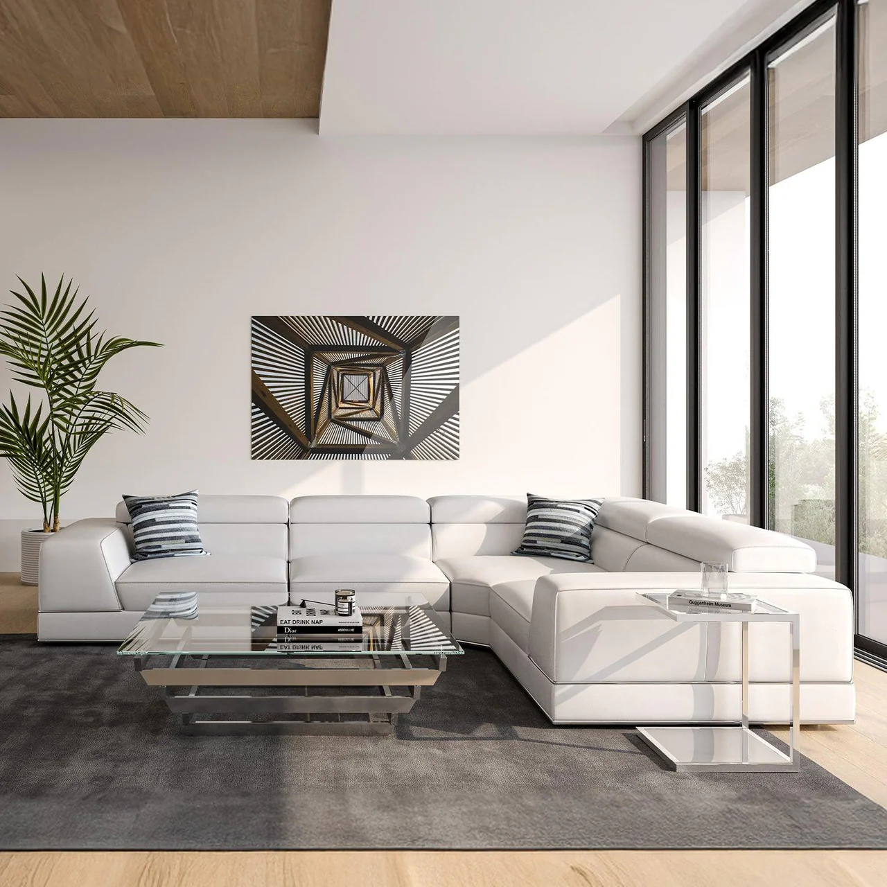 Amadeo Extended Modular Sectional Sofa White - Image 5