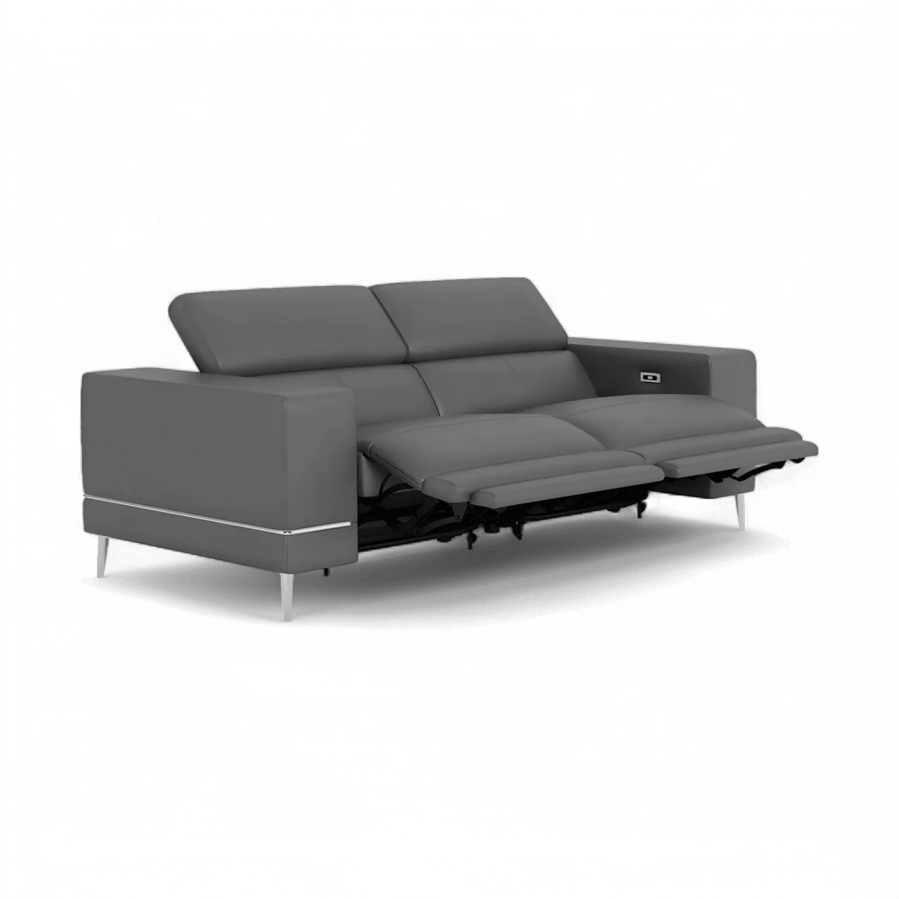 Bergamo Power Motion Sofa Dark Gray - Image 7