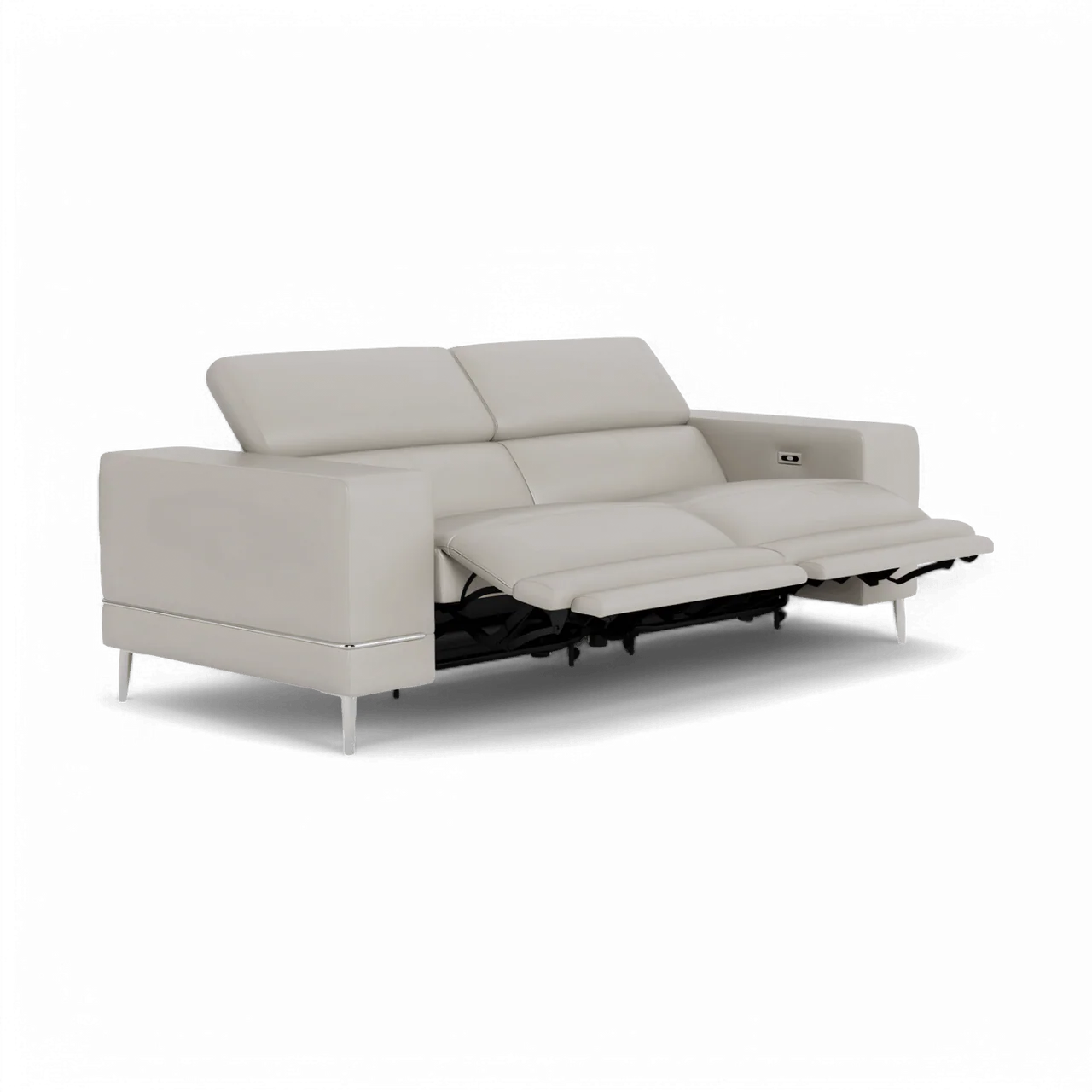 Bergamo Power Motion Sofa Light Gray - Image 6