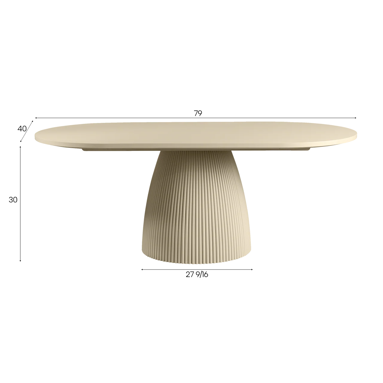 Oxford Rectangular Dining Table Alabaster - Image 6