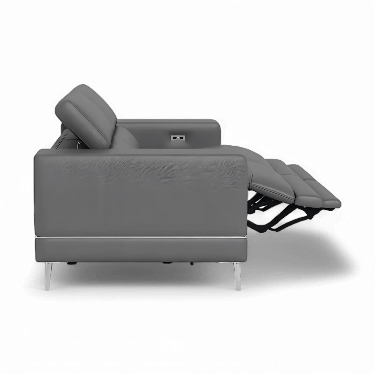 Bergamo Power Motion Sofa Dark Gray - Image 5