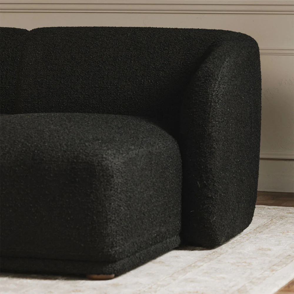Nomad Black Boucle Sectional - Image 4