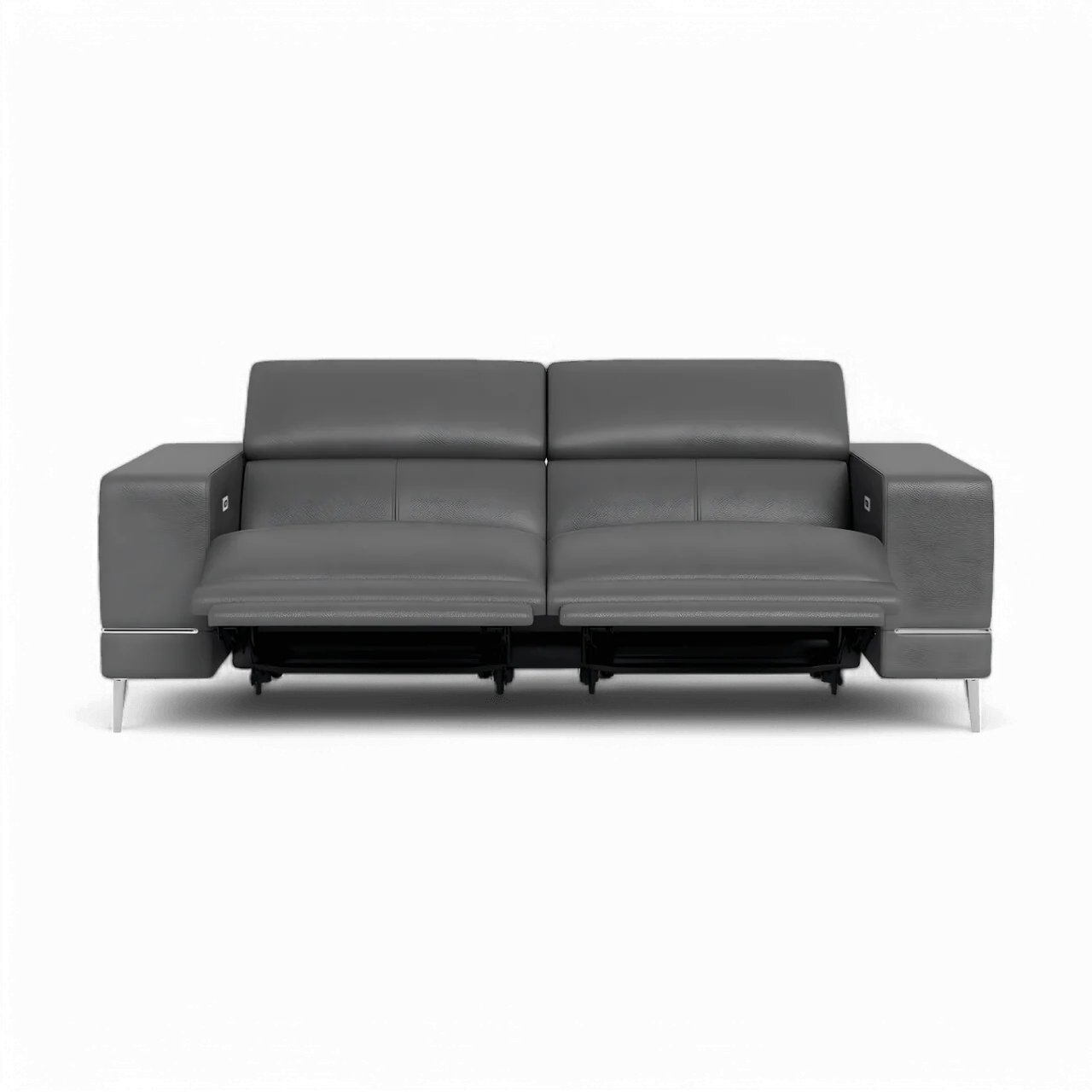 Bergamo Power Motion Sofa Dark Gray - Image 4