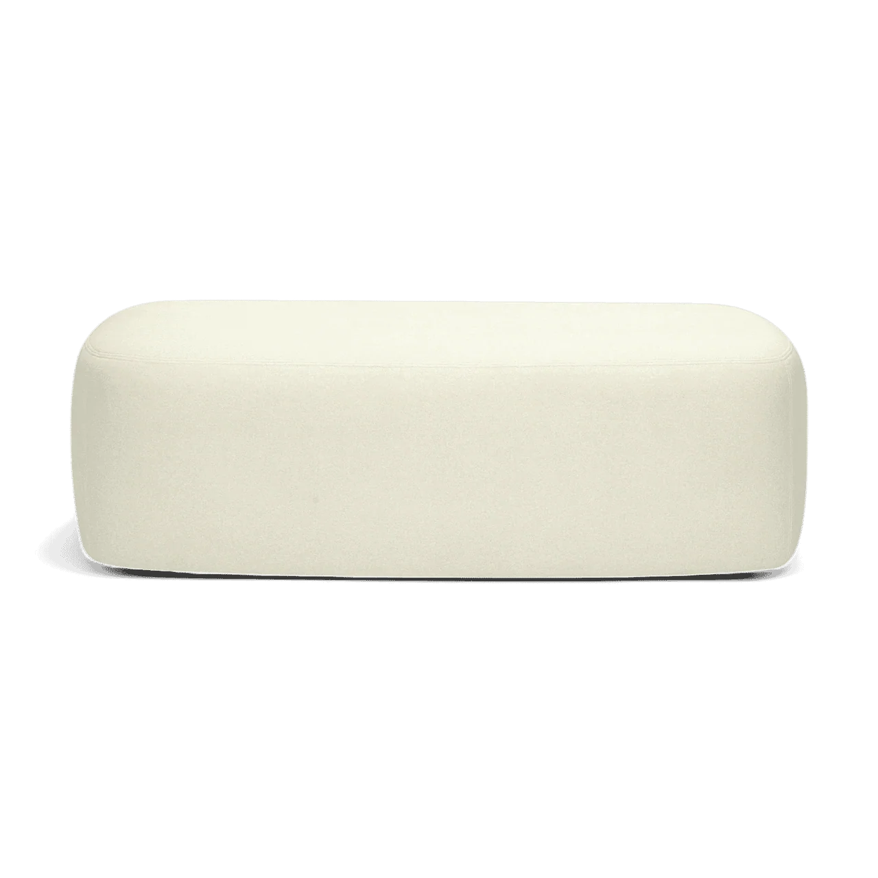 Quill Off White Faux Mohair Bench - Image 4