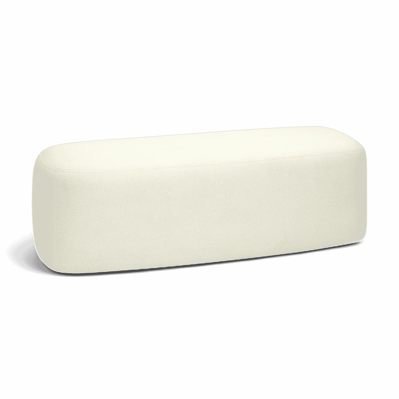Quill Off White Faux Mohair Bench - Image 5