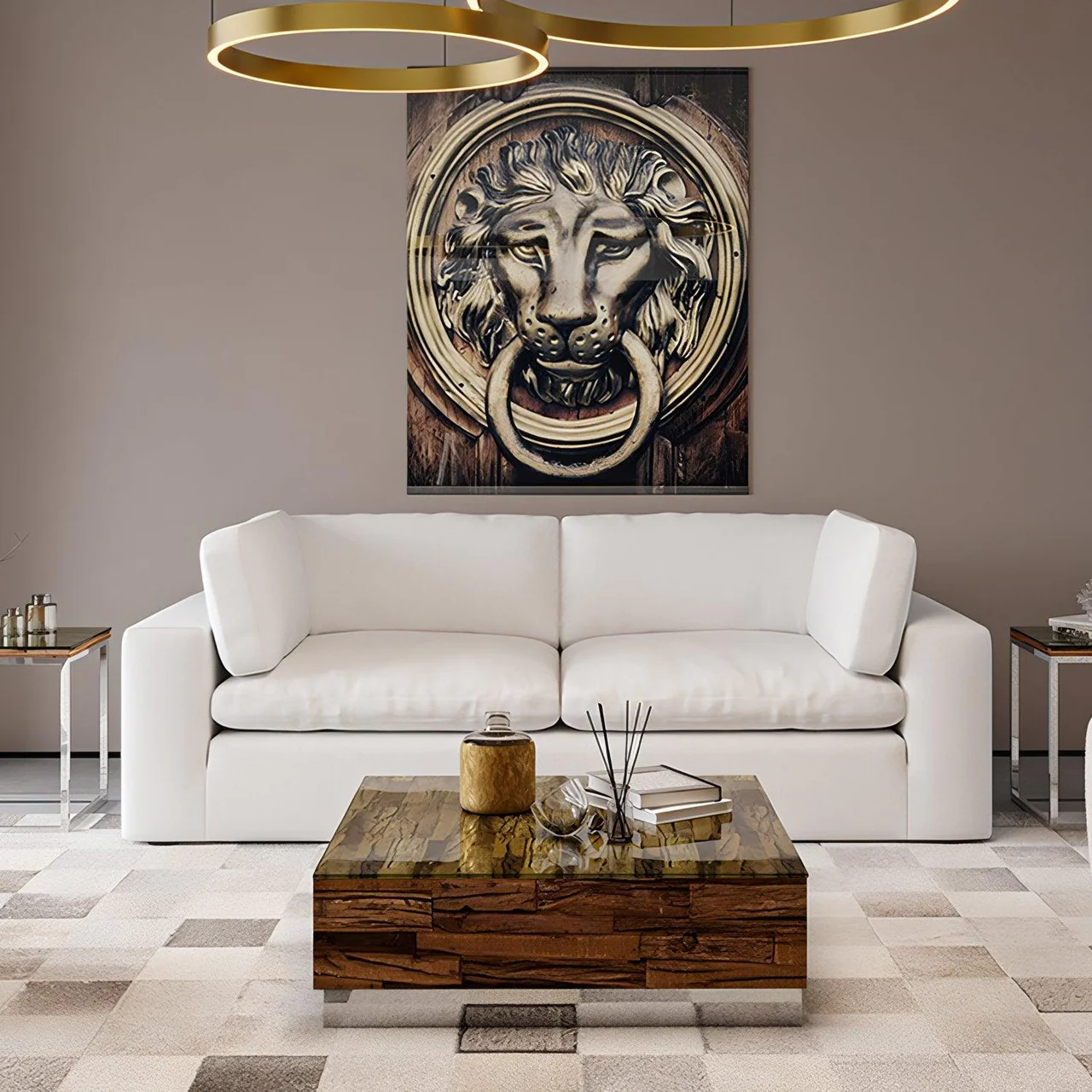 Bloom 3 Seater Sofa White - Image 5