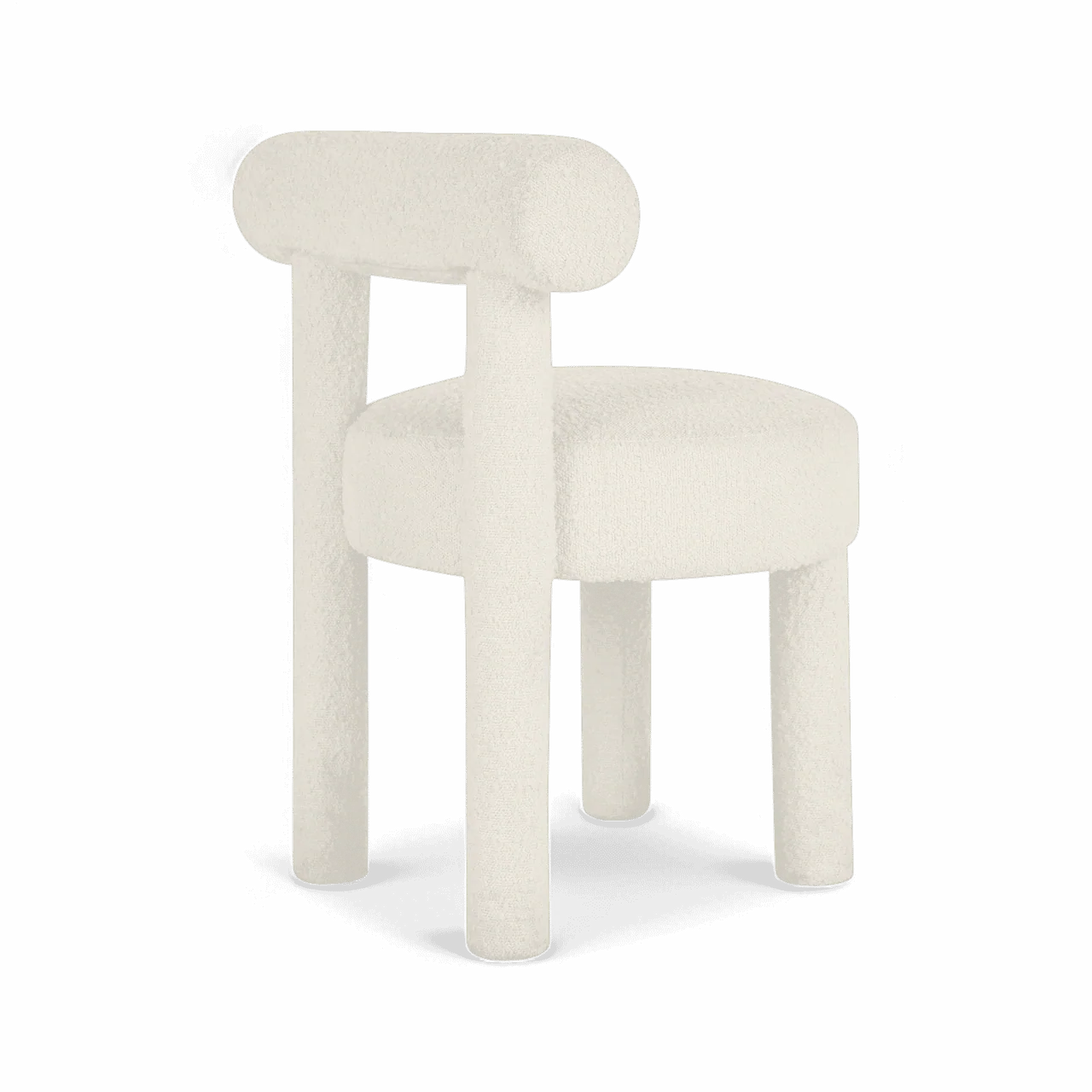 Arch Off White Boucle Dining Chair - Image 5