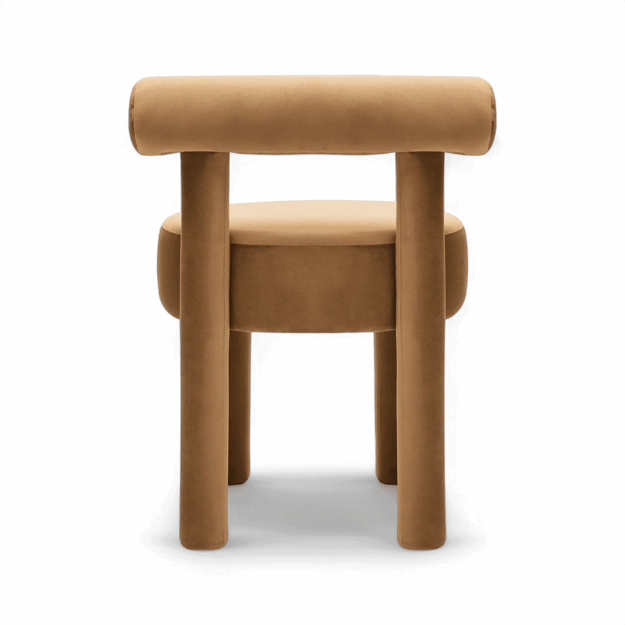 Arch Camel Velvet Dining Chair - Image 5