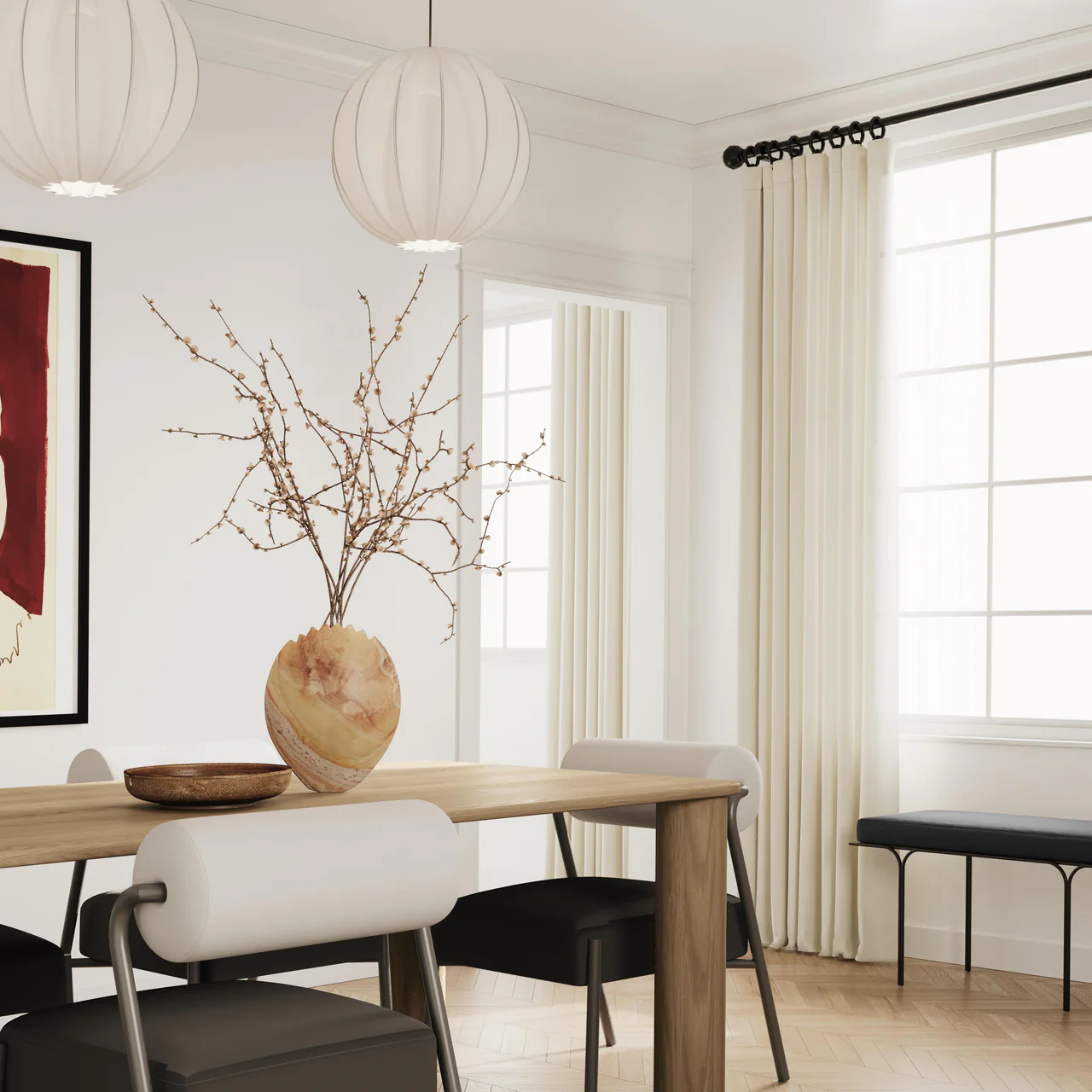 Echo Oak Dining Table - Image 5