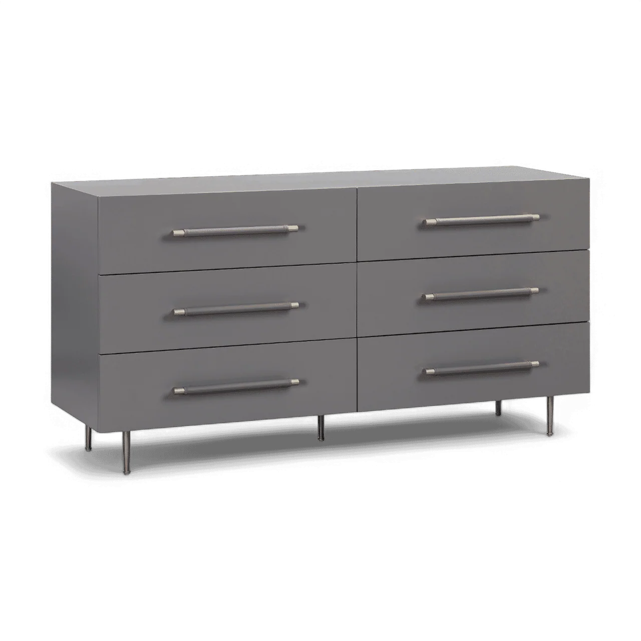 Glade Grey 6 Drawer Dresser - Image 2