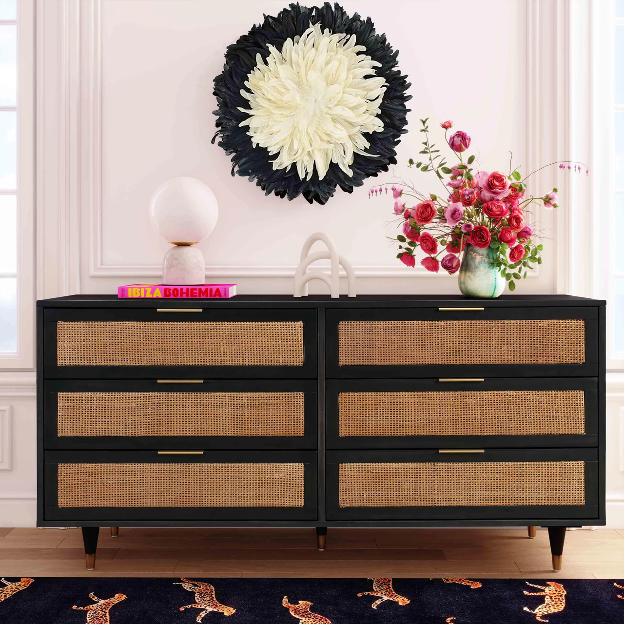 Ignis Noir 6 Drawer Dresser - Image 3