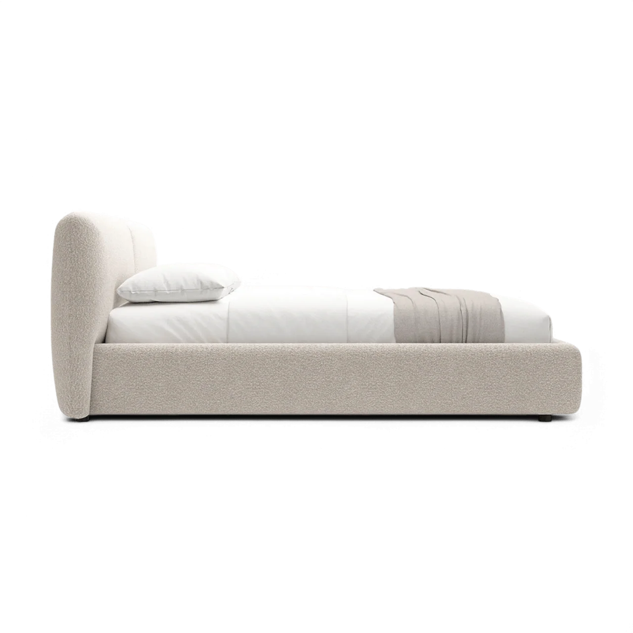 Gabriele Bed White Boucle - Image 5
